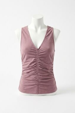 NEW PROMESA kai rouched open back bodysuit in mauve